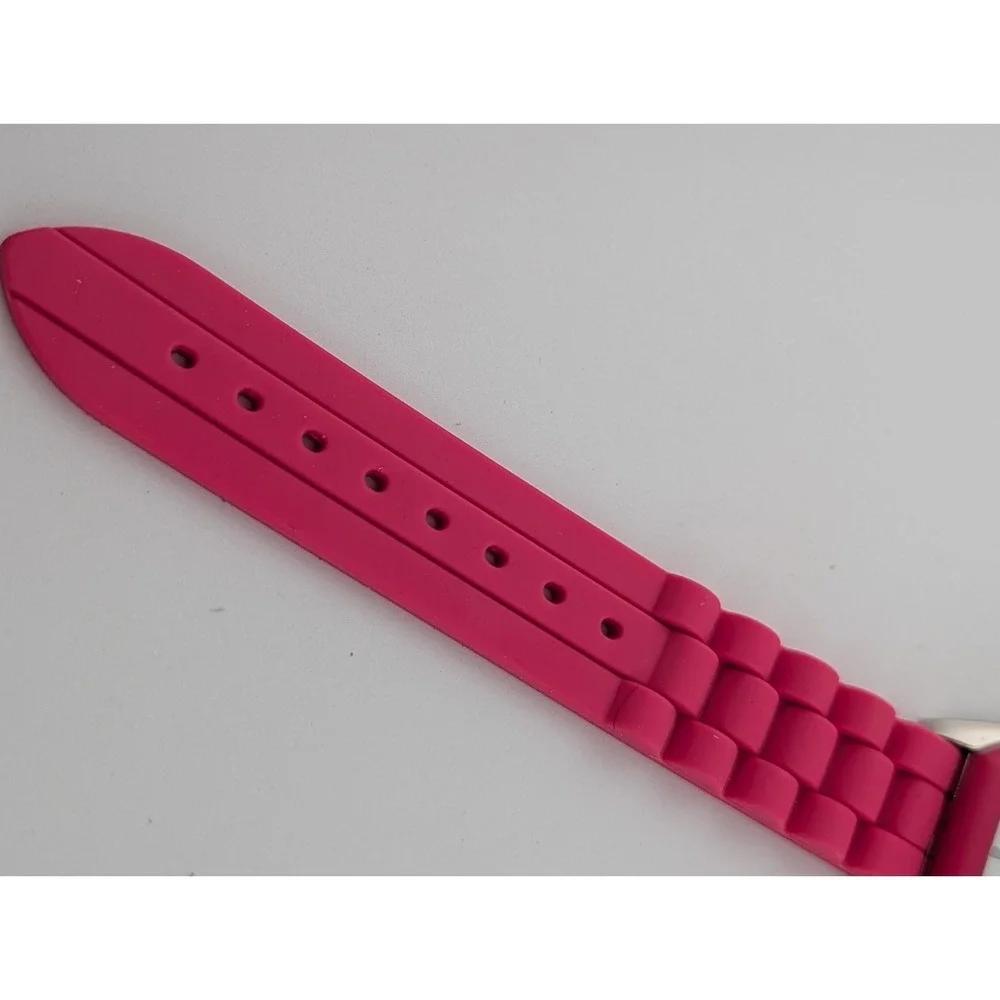 Avon Breast Cancer‎ Crusade Watch Women 37mm Case Silicone Band- New Battery